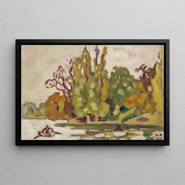 Bois de Boulogne - Louis Valtat — framed artwork on a wall