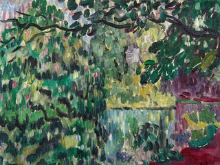 Riverbank with Trees - Louis Valtat — artwork view