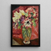 Bouquet au vase de cristal - Louis Valtat — framed artwork on a wall