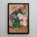 Bouquet de roses à la cruche verte - Louis Valtat — framed artwork on a wall