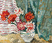 Bouquet devant une tenture verte - Louis Valtat — artwork view