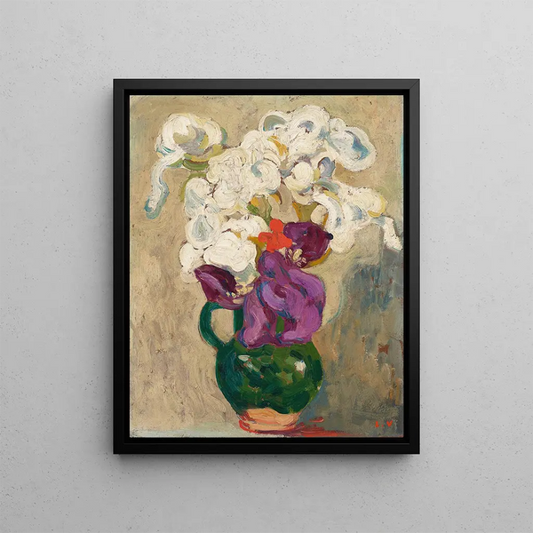 Green Rice Bouquet Painting - Louis Valtat — framed artwork on a wall