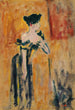 Brune à la robe noire et jaune - Louis Valtat — artwork view