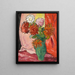 Dahlias cruche verte - Louis Valtat — framed artwork on a wall