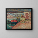 Unloading on the quays of the Seine - Louis Valtat — framed artwork on a wall