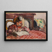 Child writing - Louis Valtat — framed artwork on a wall