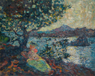 Woman sitting by the sea - Louis Valtat — artwork view