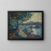 Woman sitting by the sea - Louis Valtat — framed artwork on a wall