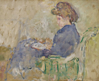 a seated woman in profile - Louis Valtat — artwork view