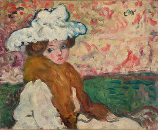 Woman with a Charlotte - Louis Valtat — artwork view