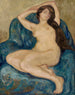 Nude woman in a blue armchair - Louis Valtat — artwork view
