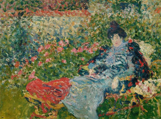 Gabrielle Valtat in the garden - Louis Valtat — artwork view