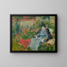 Gabrielle Valtat in the garden - Louis Valtat — framed artwork on a wall