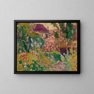 Garden of Choisel - Louis Valtat — framed artwork on a wall