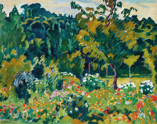 Garden with Flowers in Choisel - Louis Valtat — artwork view
