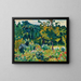 Garden with Flowers in Choisel - Louis Valtat — framed artwork on a wall