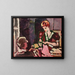 Young woman sewing - Louis Valtat — framed artwork on a wall