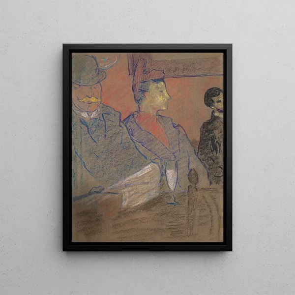 La Dame au café - Louis Valtat — framed artwork on a wall
