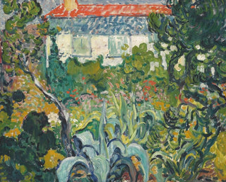 The house garden with red roof - Louis Valtat — artwork view