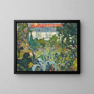 The house garden with red roof - Louis Valtat — framed artwork on a wall