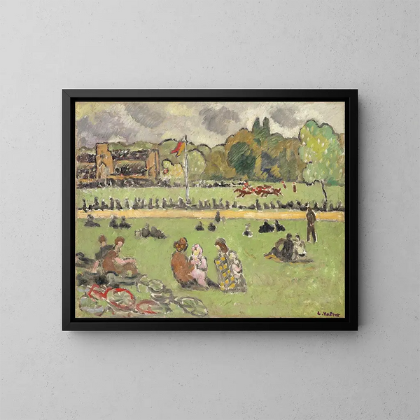 Les Courses - Louis Valtat — framed artwork on a wall