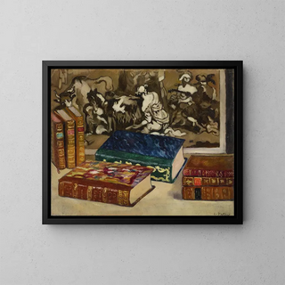 Les Livres et la gravure - Louis Valtat — framed artwork on a wall