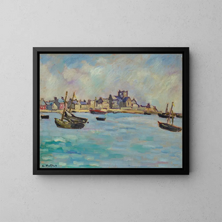 Marine Painting - Louis Valtat — framed artwork on a wall