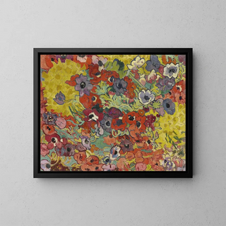 Flower Bed Painting - Louis Valtat — framed artwork on a wall