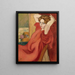 Portrait painting of Mrs. Valtat with hands behind her head - Louis Valtat — framed artwork on a wall