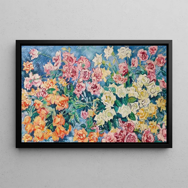 Roses Painting - Louis Valtat — framed artwork on a wall