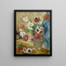 Tulips and Anemones Painting - Louis Valtat — framed artwork on a wall
