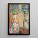 Vase with mirror - Louis Valtat — framed artwork on a wall