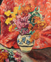 Vase de fleurs à la draperie rouge - Louis Valtat — artwork view