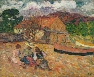 Women sitting on the beach - Louis Valtat — artwork view