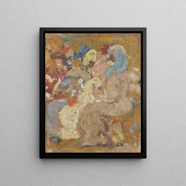 Elegant Wooden Painting - Louis Valtat — framed artwork on a wall