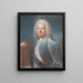 a presumed portrait of Marquis Henri Camille De Beringhen - Louis Vigée — framed artwork on a wall