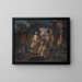 Fishing in a Monastery - Louis von Hagn — framed artwork on a wall