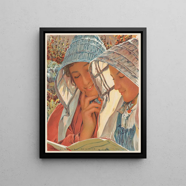 Liseuses - Louis Welden Hawkins — framed artwork on a wall