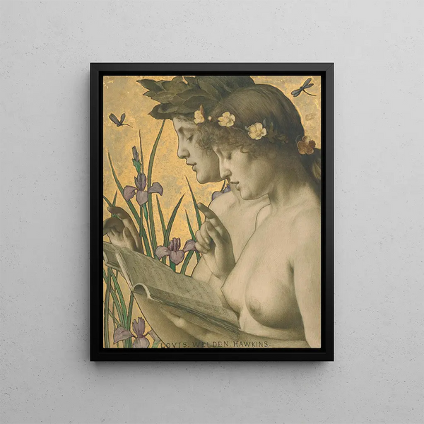 Perfect Harmony Painting - Louis Welden Hawkins — framed artwork on a wall