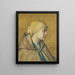 Young Peasant Woman - Louis Welden Hawkins — framed artwork on a wall