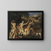 Diane and the Nymphs Bathing - Louis de Boullogne — framed artwork on a wall