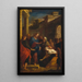 The Christ and the Hemorrhois - Louis de Boullogne the Younger — framed artwork on a wall