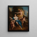 Zephyr crowning the flora - Louis de Boullogne the Younger — framed artwork on a wall