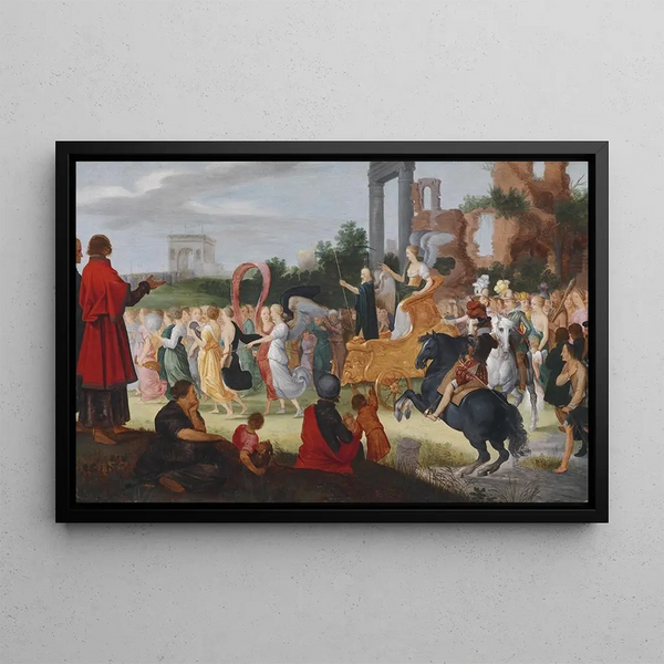 Allégorie de l'entrée de Ferdinand III à Anvers - Louis de Caullery — framed artwork on a wall