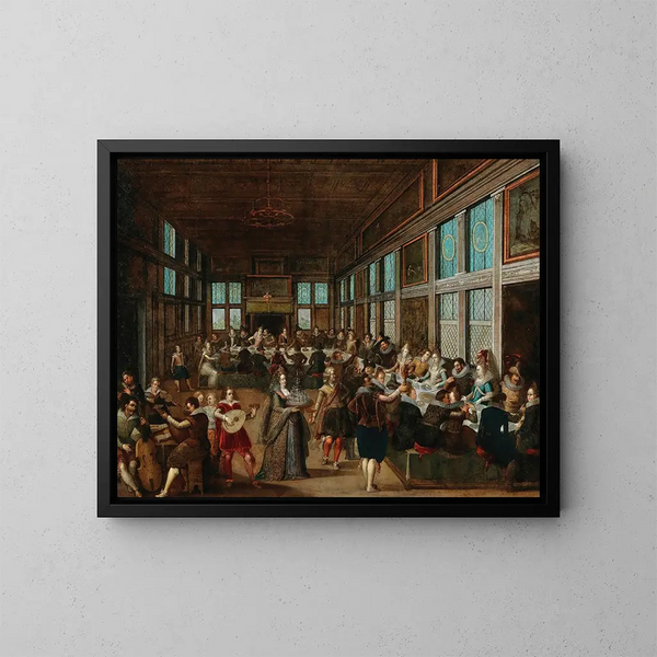 The Wedding - Louis de Caullery — framed artwork on a wall