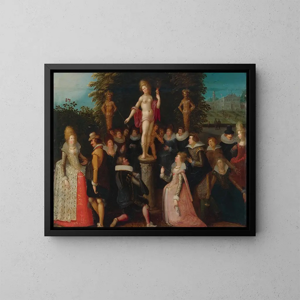 Hommage à Vénus - Louis de Caullery — framed artwork on a wall