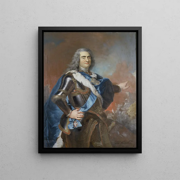 Auguste II le Fort 1670-1733 Elector of Saxony King of Poland - Louis de Silvestre — framed artwork on a wall
