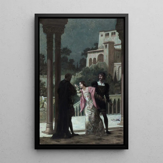 Hernani last act - Louis Édouard Fournier — framed artwork on a wall