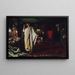 Mounet-Sully applying makeup in his dressing room before a performance of King Oedipus - Louis Édouard Fournier — framed artwork on a wall