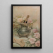 Advertising poster for Moët & Chandon - Louise Abbema — framed artwork on a wall